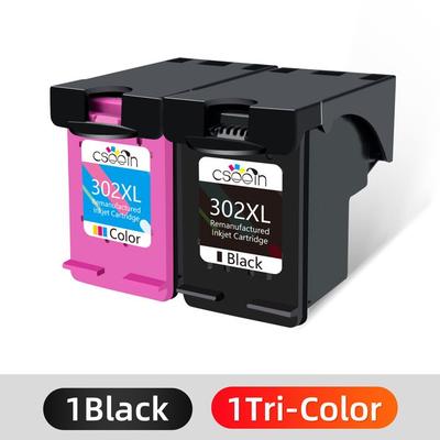 Ink Cartridge - YUMI MAZAO - 302XL - Remanufactured - Compatible HP Deskjet - Pack of 2 Pieces