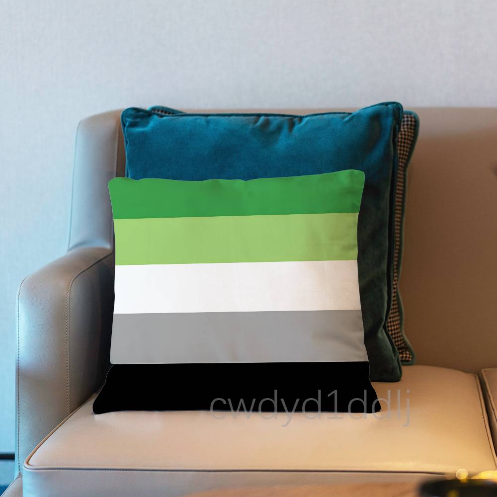 Lgbtq Flags Lesbian Pillow Case Short Plush Sofa Decorative Gift Home Double-sided Printing Cushio
