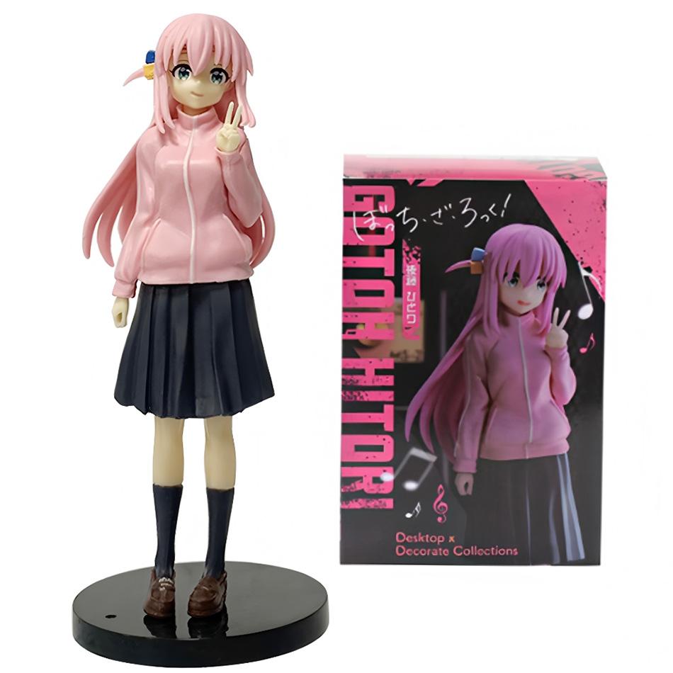 10-16cm BOCCHI THE ROCK Gotoh Hitori Anime Figure Gotoh Hitori Action Guitarist Girl Figure Desktop Collections Model Doll Toys