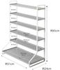 Yamazaki Miniature Car Rail Toy W51 X D24 X Tower Collection 5018 & Rack, White, Approx. H65cm, Stand, Double-Sided,