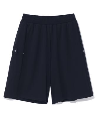 DISTN9NE Knee-Length Side Snap Bermuda Pants Lq2Pu407_Black