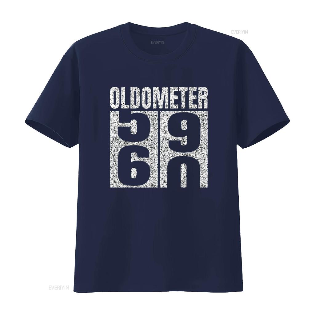 60th Birthday Oldometer 59 60 Vintage Funny s Mens T Shirt Black XL vintage Washed Slightly Versatile Top For Everyday Wear
