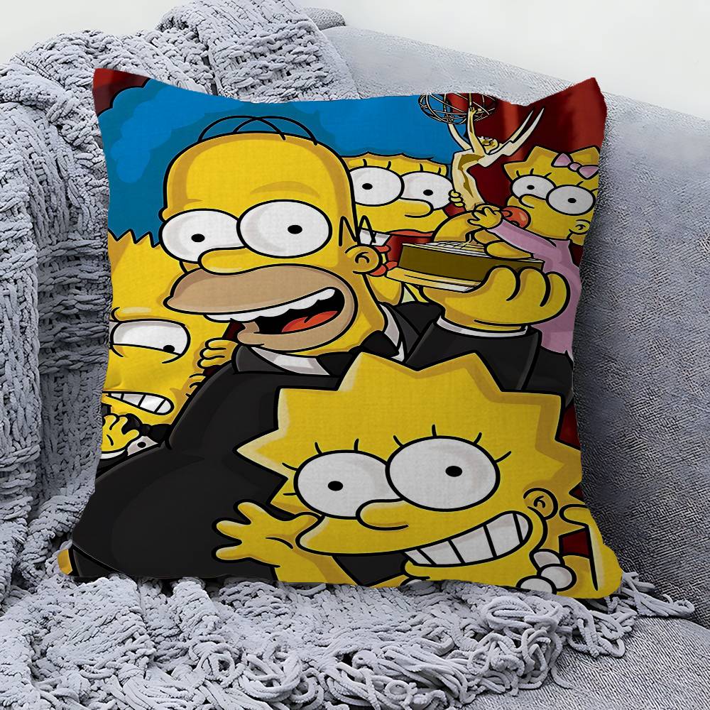 Cartoon The S-Simpsons Pillow Gift Home Office Decoration Pillow Bedroom Sofa Car Cushion CoverPillow Case