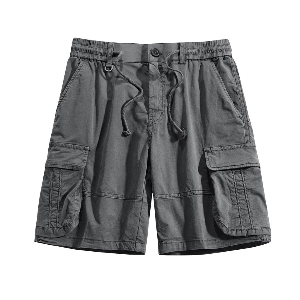 Pantaloncini Cargo da Uomo Casual Colorati da Esterno con Tasche Lavoro Spiaggia