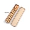Natural Wooden Spoon With Box Handmade Wooden Fork Chopsticks Dinner Kit Kitchen Accessories