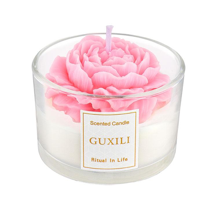 Luxury Handmade Floral-scented Soy Wax Candles Bulk Custom Aromatherapy Scented Candles Suitable for Home and Wedding Fragrances Medium (5 -7 )&Lavender