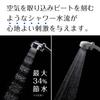 Takagi Air Beat Shower Pita Shower No Tools Easy JSB025BMAZ Water-Saving Head, Plated, Hand-Stop Function, Required, Installation,