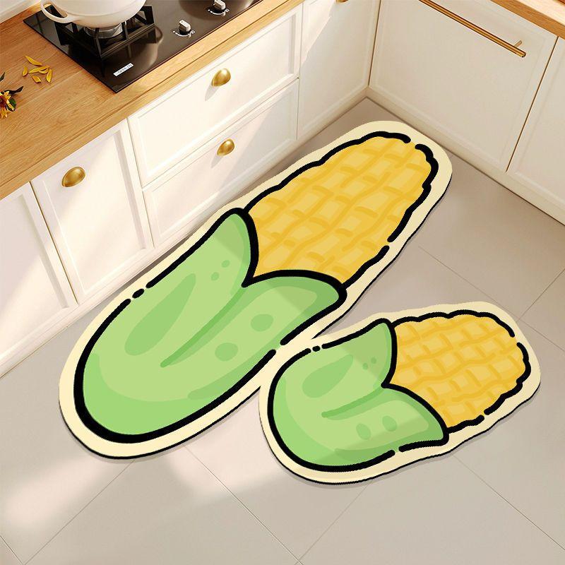 

VIKAMA Vegetable Carpet Creative Floor Mat Doormat Welcome Mat Kitchen Rug Bathroom Mat Rug For Bedroom Carpet For Live Room 40X60CM (1.3X2FT