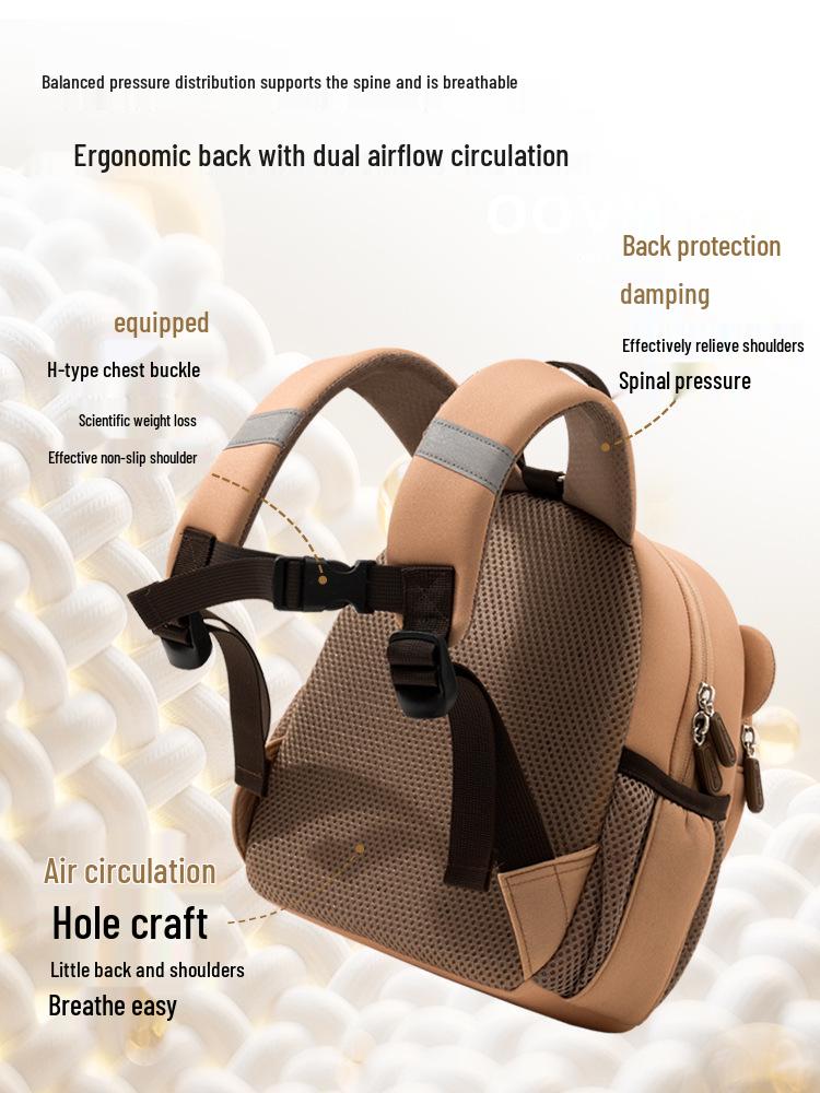 2025 Cartoon Cute Kids Backpack for Ages 1-6: Double Shoulder Kindergarten Backpack