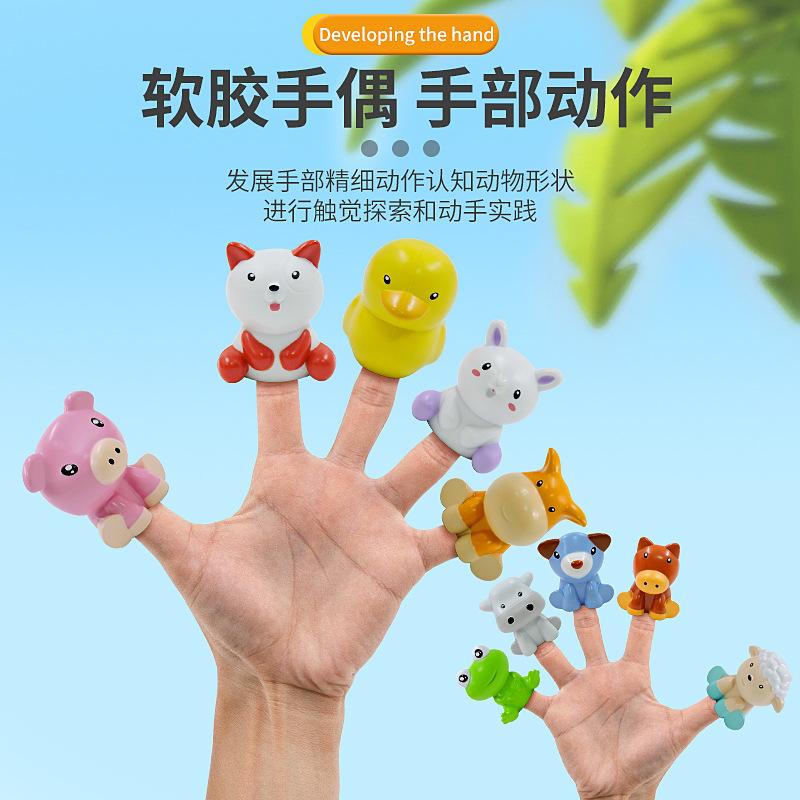 Matching Playhouse Toys, Counting Hand Puppets, Rainbow Colors, Family Cognitive Classification, Early Childhood Education Puzzles