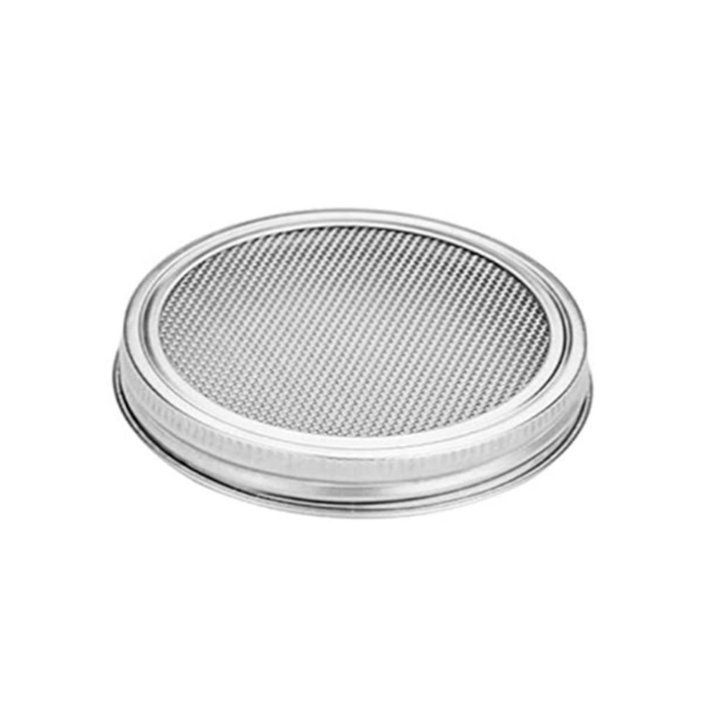 Rusts Proof Germination Lid Stainless Steels Wide Mouth Mason Jar Sprout Growers for Gardeners Kitchen Gardening Tool