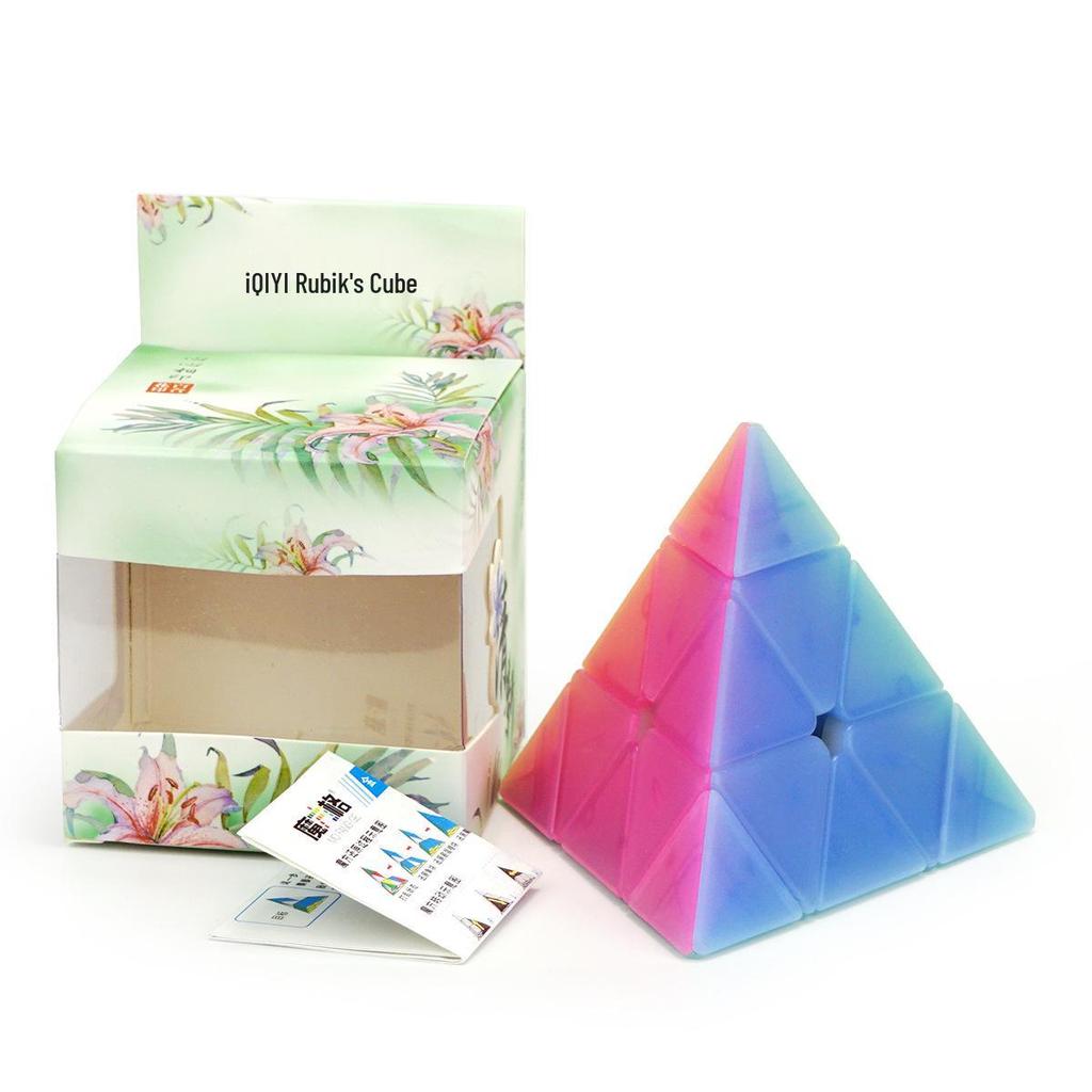 Qiyi Qiming S2 Pyramid Rubik's Cube - Jelly Color Triangular Educational Toy