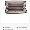 Leather Zip Wallet  Accordion Wallet