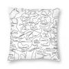 F Circuits Pillowcase Polyester Linen Velvet Pattern Zip Decor Throw Pillow Case Bed Cushion Cover,(1)