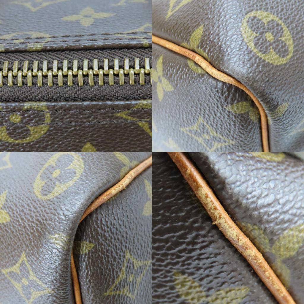 Used LOUIS VUITTON Boston Bag Kiepol Band Barriere 50 M41416 Monogram/Nume Leather Brown Shoulder