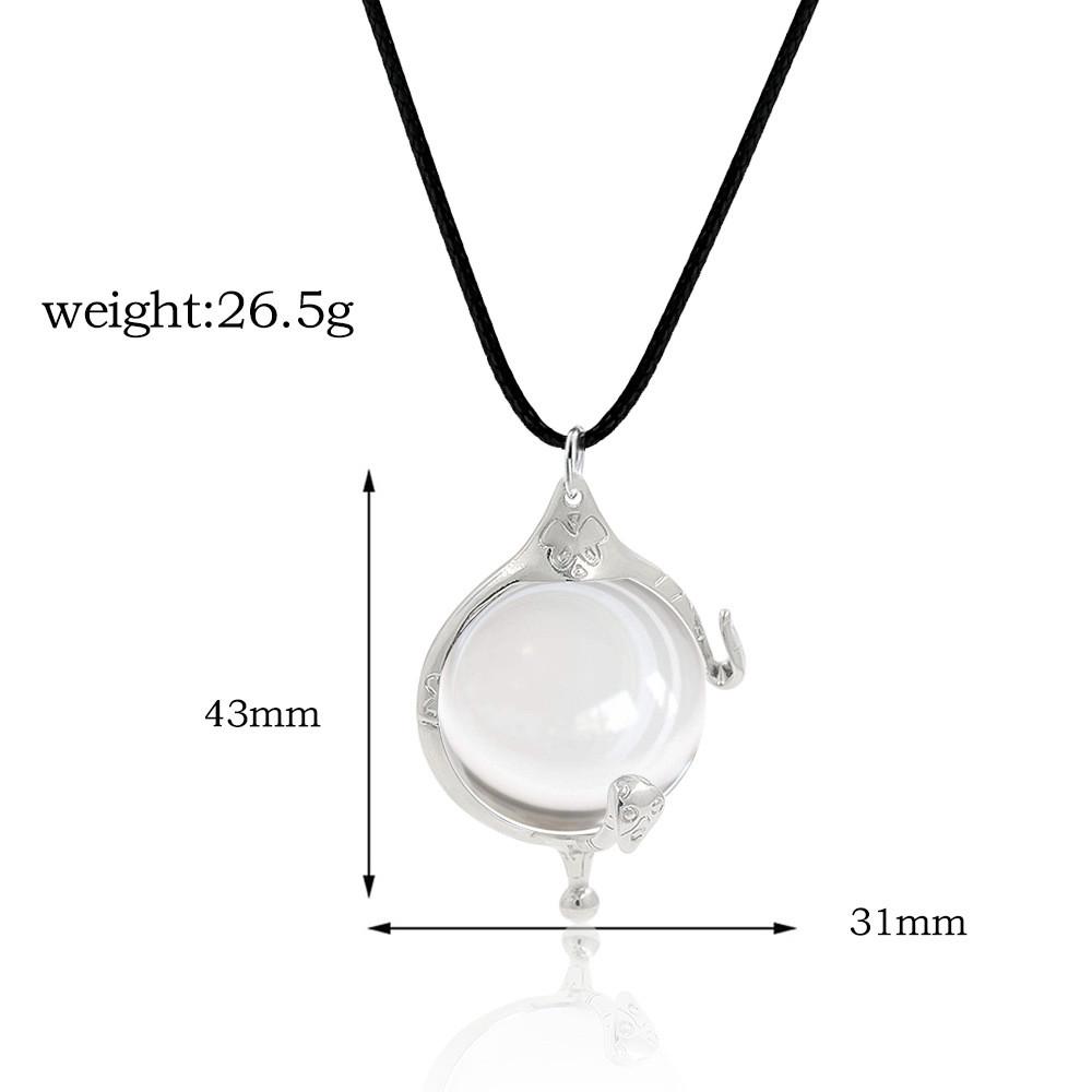 Witch Magic Jewelry With Alloy Pendant And Leather Cord For Cosplay Costumes