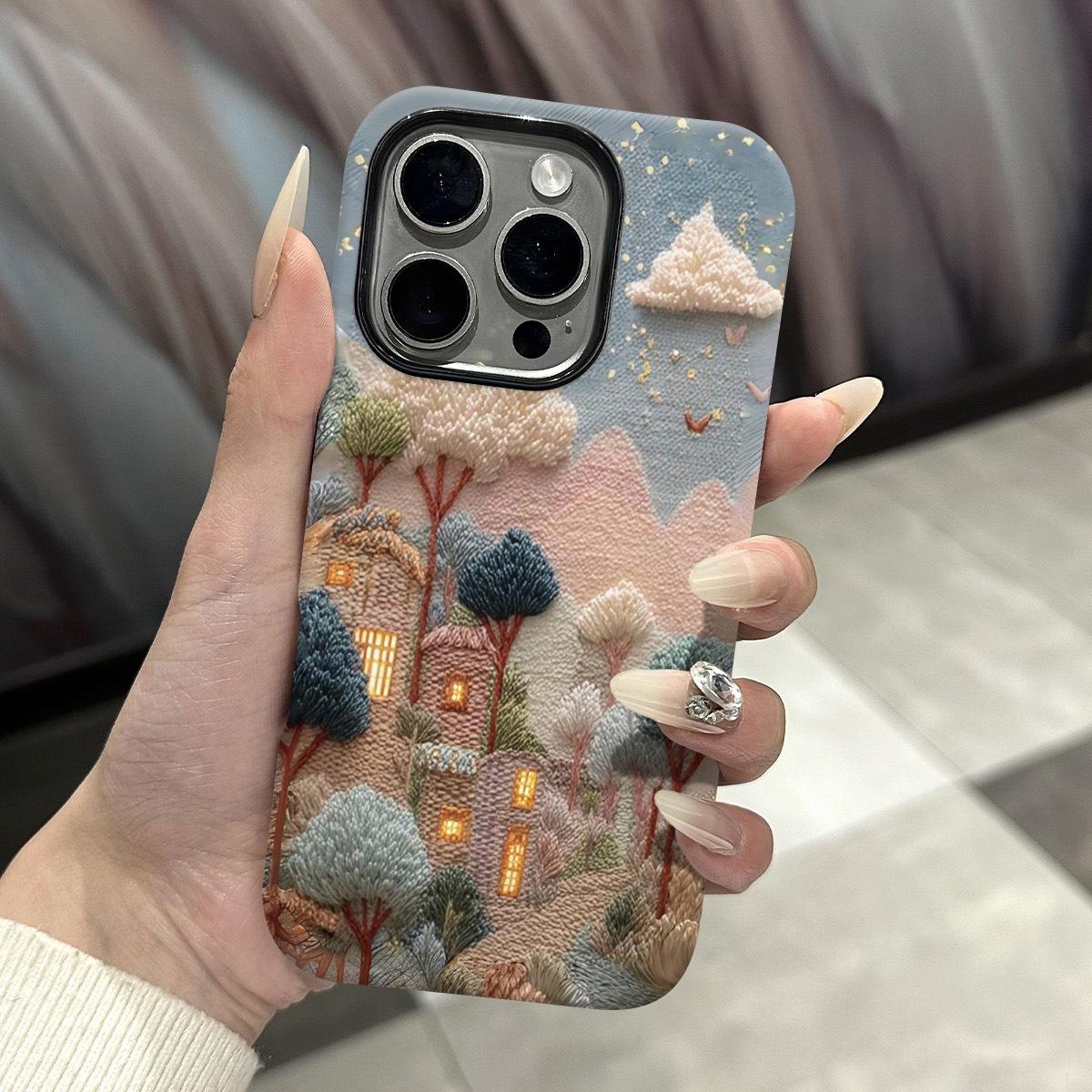 Fairy tale world applicable Apple 17promax cartoon cute iPhone16Pro lens all-inclusive new model apple 17promax