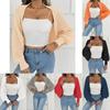 Women's Asymmetrical Shawl Knit Cardigan Open Front Loose Wrap Sweater Autumn Winter