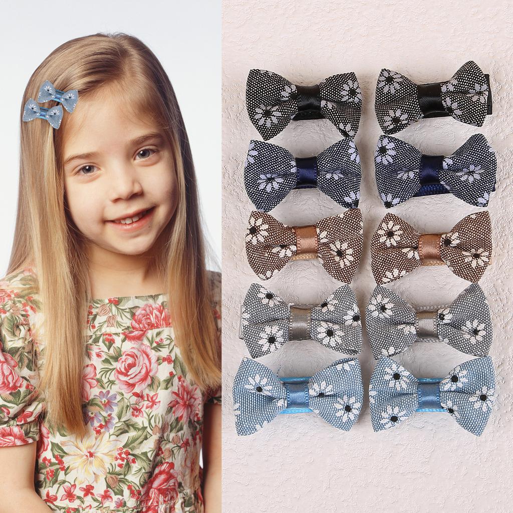 10/20 Stück Haarspangen mit Blumen und Clips, Haarspangen für Babys und kleine Mädchen, Haarschmuck für Kinder