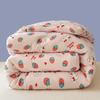 All-Season Cute Cartoon Print Comforter Adults Children Thick Warm Winter Quilts Single Double Size Soy Fiber Soft Quilt for Bed