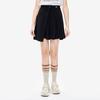 Fila Sports Lifestyle Solid Color Pleated Woven Skirt Comfortable Casual Mini Skirt Women Skirts Black F11W238310F-BK