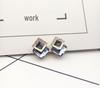 Korean Style No-Pierce Star Crystal Ear Studs with Diamond Inlay
