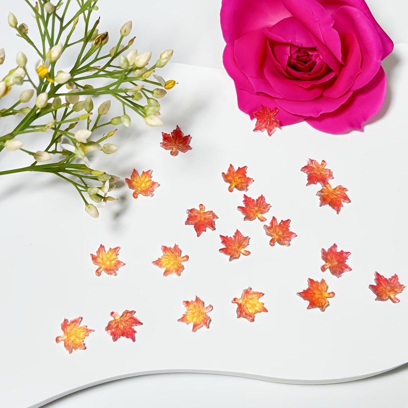 [ Resin Maple Leaves] Resin Two-Color Maple Leaves | DIY Materials, Handmade Nail Art, Jewelry Making, Autumn Accessories