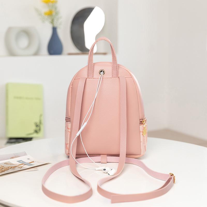 2023 Trendy Printed Women's Small Backpack & Shoulder Bag with Coin Purse