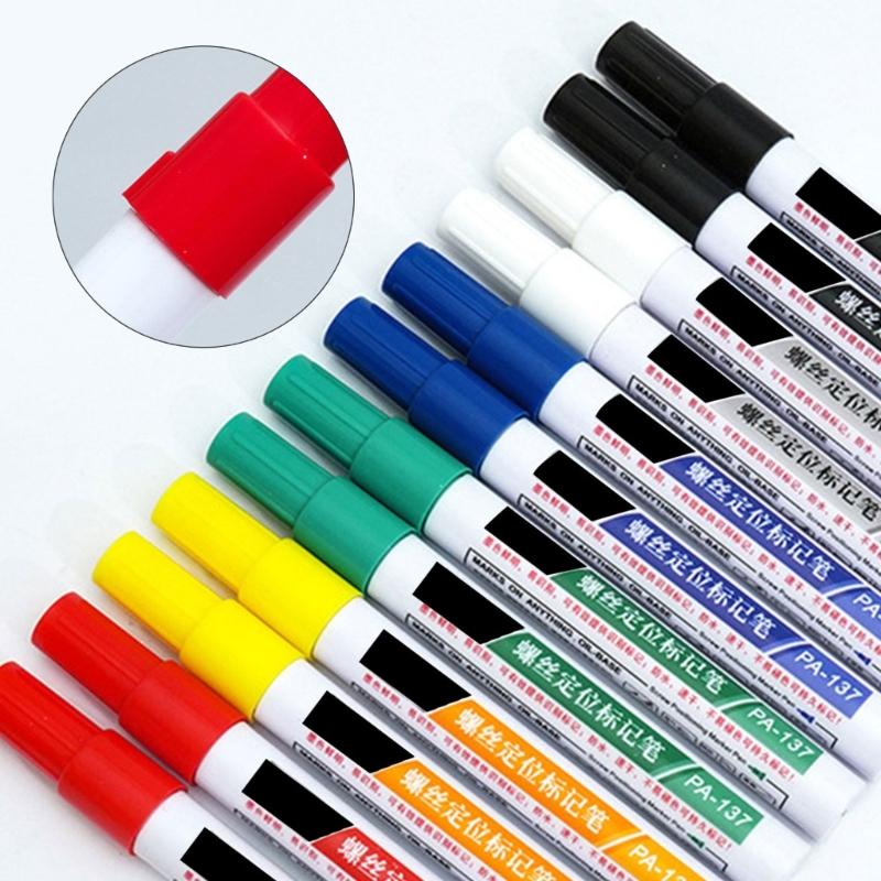 Industrial Screw Marking Pen 3mm Round Tip Portable Screw Marking Paint Marker Pen For Positioning On Metal Plastic