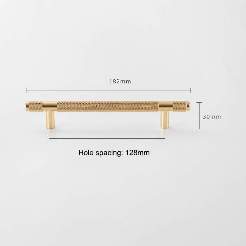 Goldene Rändelgriffe für Schrank und Schublade Aluminiumlegierung Kleiderschrankgriffe Küchenschrankgriffe Rändel-Schubladengriffe