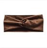 Fashion Solid Color Gold Velvet Cross Stretch Fabric Women Girl Headband Headpiece Turban Bandage Hair Accessories Headwear