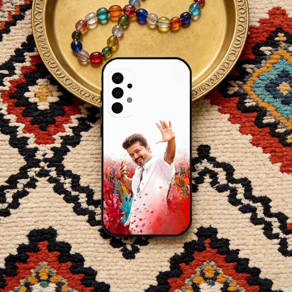 

Actor Singer Thalapathy Vijay Phone Case For Samsung S25,S24,S23,S22,S21,S20,Plus,Fe,Lite,Others Black Cover Samsung S21 s305G