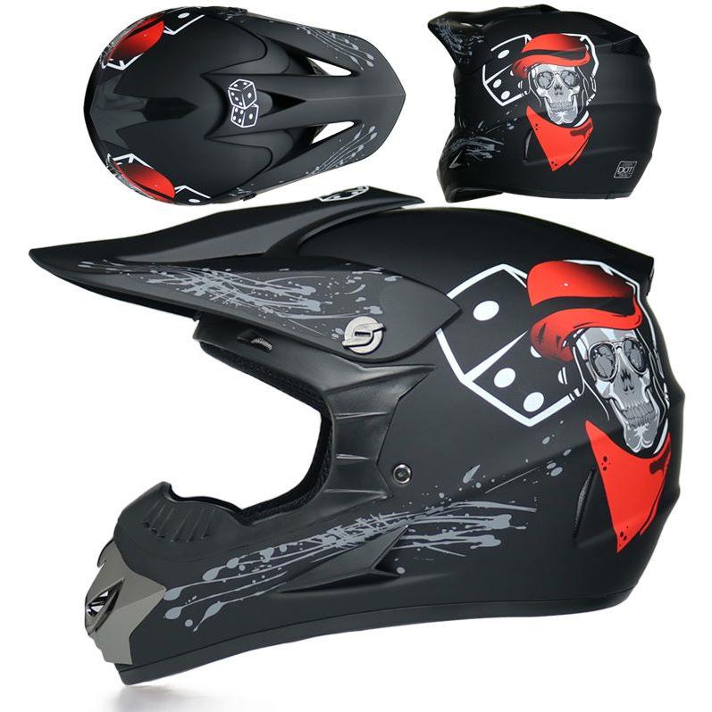 Four Seasons Motorcycle Off-road Helmet for Men and Women, Electric Bike Helmet, Mountain Bike Off-road Helmet, Racing Speed Descent Pedal