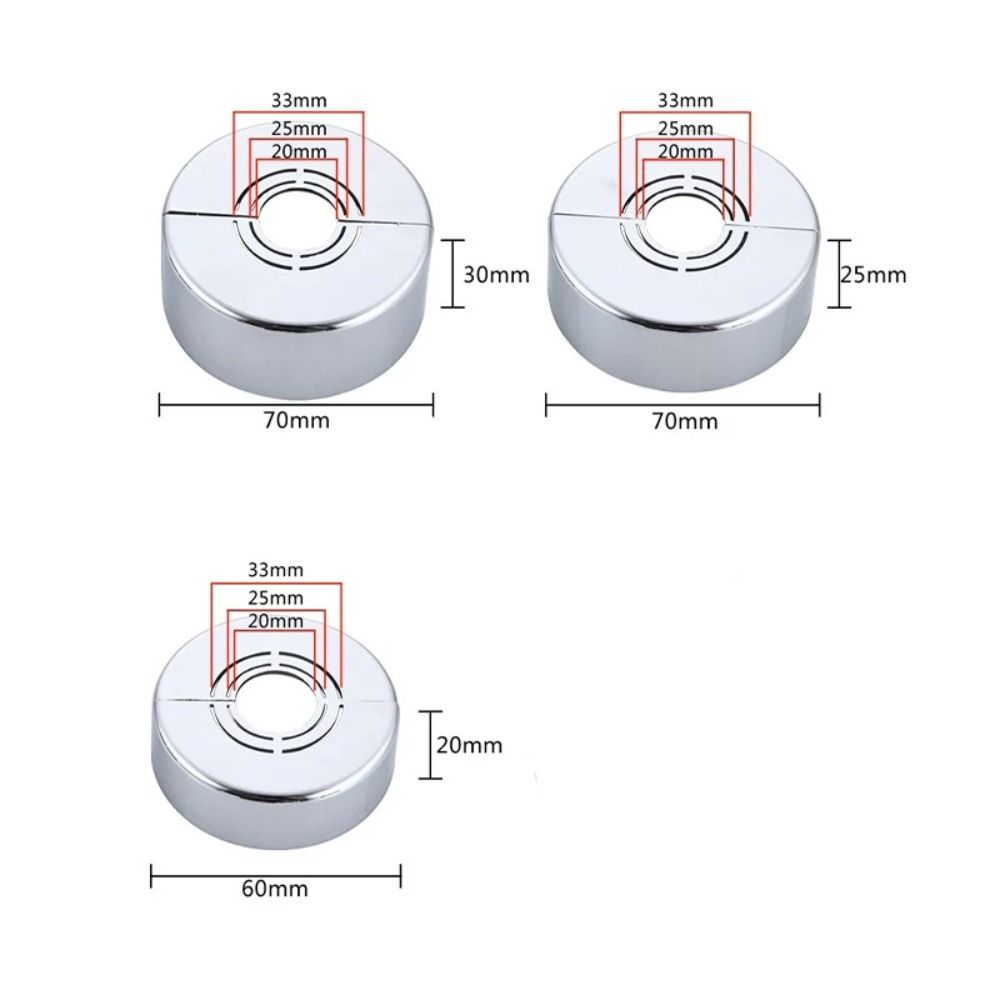 Round Bathroom Decorative Cover Adjustable Shower Faucet Round Covers  Wall Hole Panel
