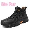 Fashion Handmade Men Hiking Shoes Genuine Leather Mens Walking Shoes All-match Men's Basic Boots Outdoor Men Winter Plush Snow Boots