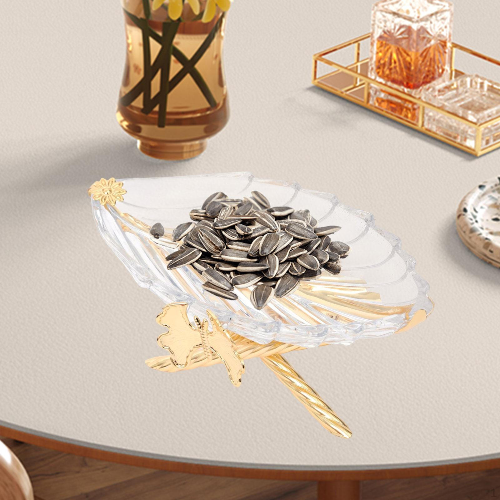 

Leaf Tray Serving Ornament Dessert Gifts Fruit Plate Cake Stand Centerpiece Decor Serveware for