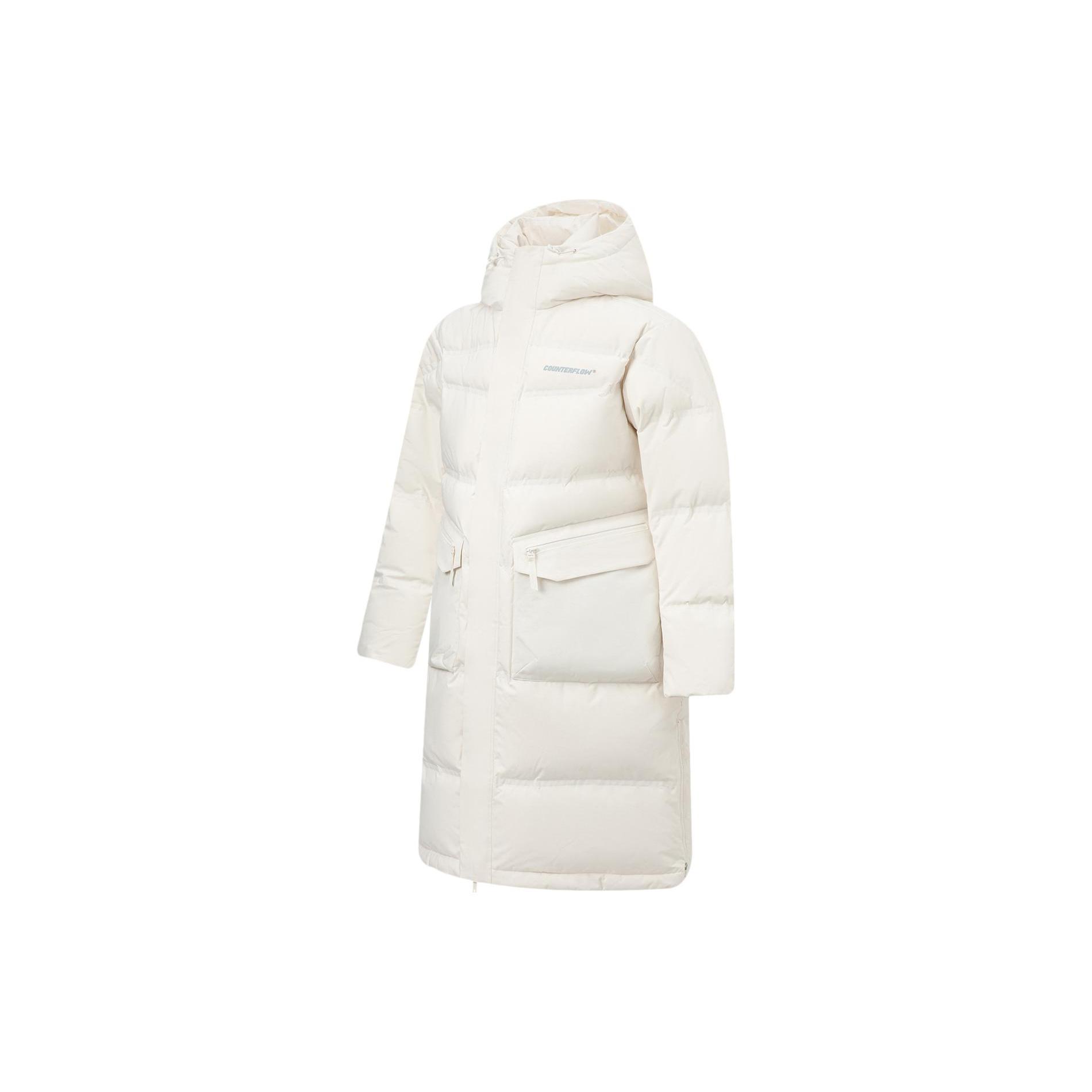 Li Ning Long Down Jacket Men s Ecru AYMT395-2 XL