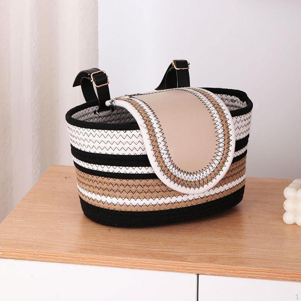 Bike Basket Adjustable Carrier Unique Decoration Front Handlebar Bicycle for
