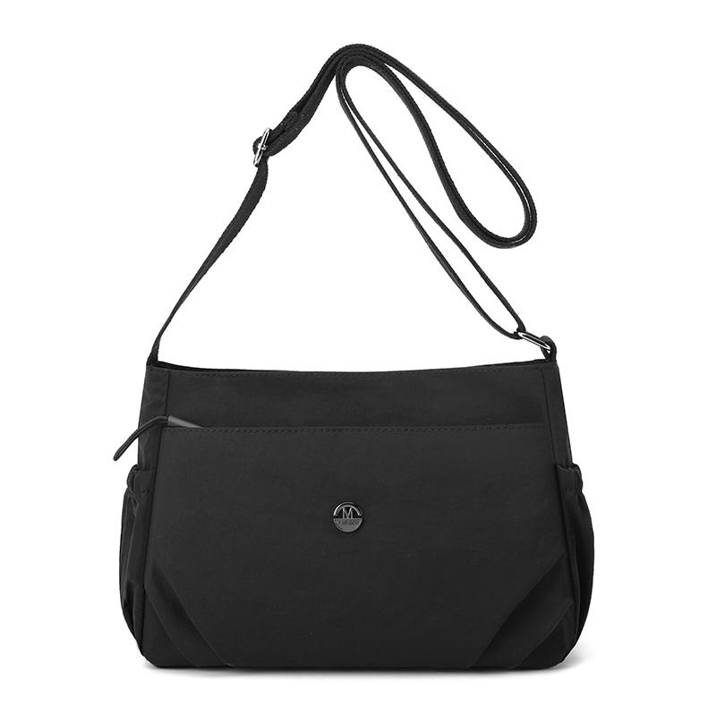 

Женская водонепроницаемая нейлоновая многослойная сумка через плечо, женские сумки большой вместимости, кошелек, женские повседневные сумки через плечо чёрный