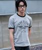 JUAN HOMME Born To Rise Ringer Half Sleeve (Melange Grey)
