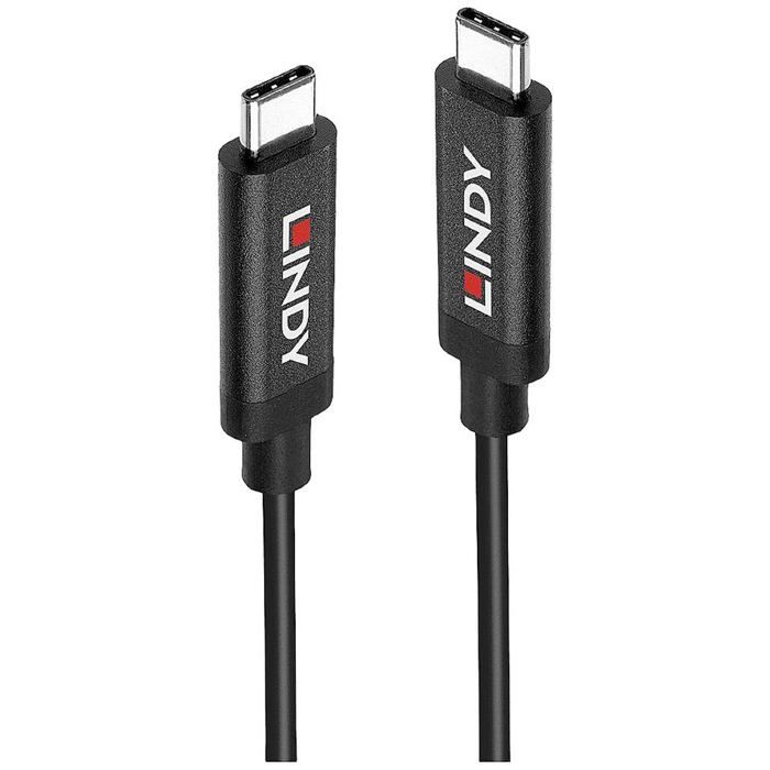 LINDY USB Cable USB 3.2 Gen2 (USB 3.1 Gen2) USB-C® Male, USB-C® Male 5.00 M Black 43308