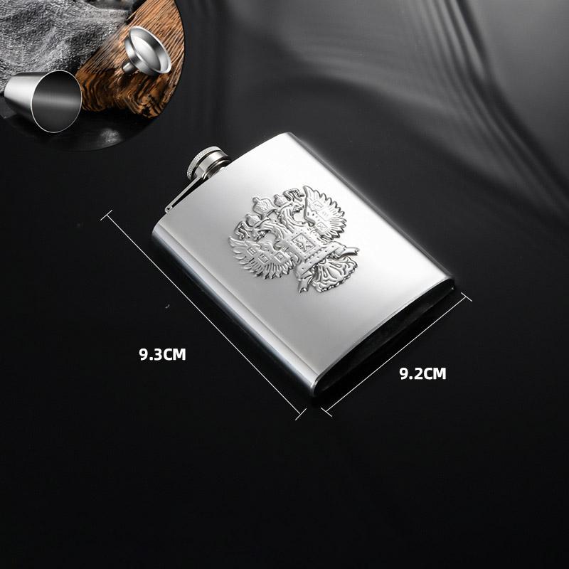 GIANXI Outdoor Stainless Steel Hip Flask Wine Whisky Pot With Leather Portable Travel Flask For Alcohol Drinkware