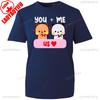 Kawaii DUDU BUBU Amoureux Couples Toi et Moi Pour Toujours Mignons Oursons de Dessin Animé Couple T-shirt Assorti Mode Décontracté T-shirt Imprimé Hauts