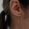 OR D`OR [14K] Simple Chain Drop Earring