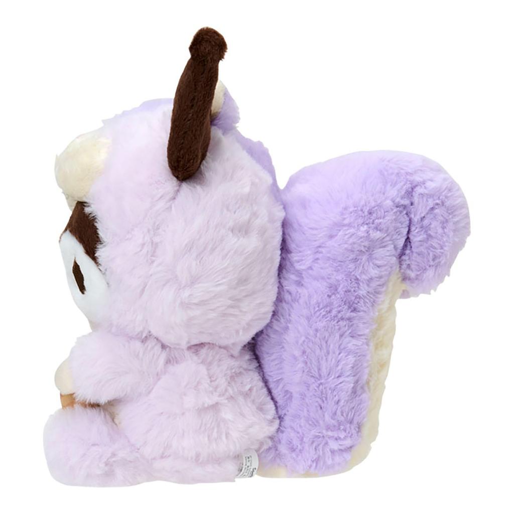 Sanrio Plush Toy (Squirrel Fluffy) Kuromi, Ages 3 and Up, 651109