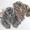 This Autumn and Winter Ethnic Style Leopard Print Imitation Cashmere Textured Scarf Is A Warm Shawl for Women and A Fashionable Scarf