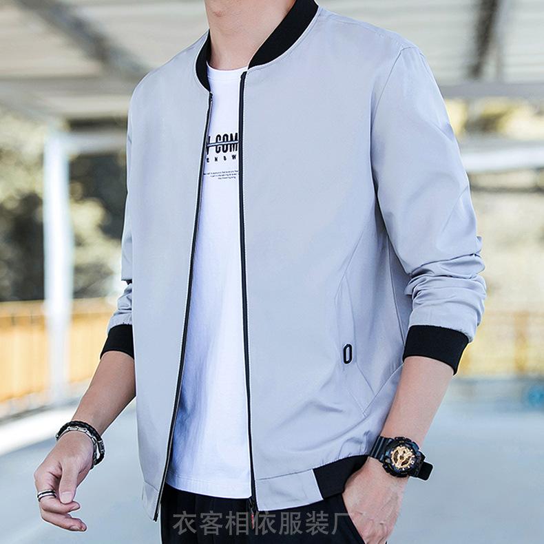 Veste Coréenne pour Homme Vêtements Printemps et Automne Nouveaux Vêtements de Baseball pour Jeunes Veste Décontractée Polyvalente Grande Taille Haut Tendance pour Homme