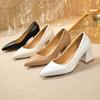 Basic Pumps Pointed Toe High Heels Boat Shoes for Woman Summer Dress Shoes Shallow White Wedding Shoes Black Plus Size 35-42