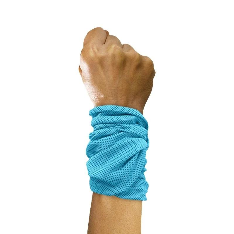 Cooling Wrist Sweat Towel Sports Wrist Support - Lightweight Unisex Sweat-Absorbent for Running Tennis  Badminton Fitness