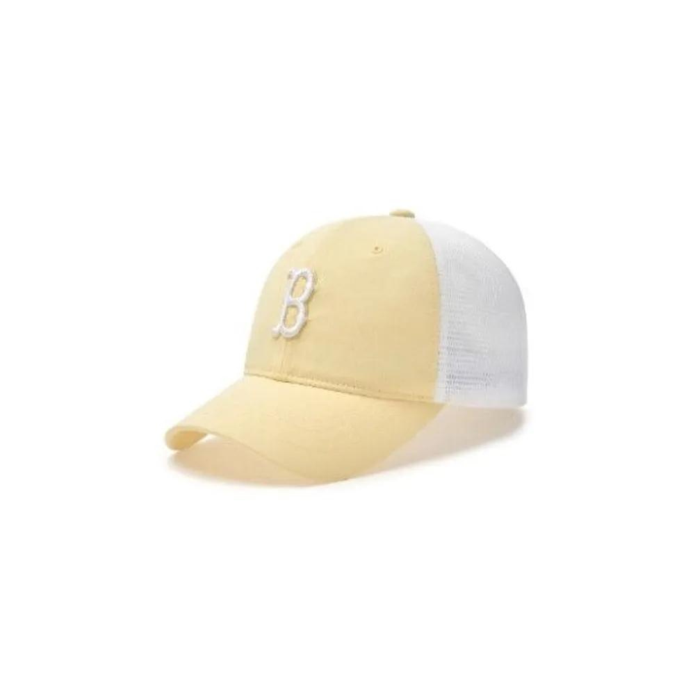 [MLB] Cap NQK 7ACP66053-43YEL Basic New Cover Mesh Ball Cap Boston Red Sox F3